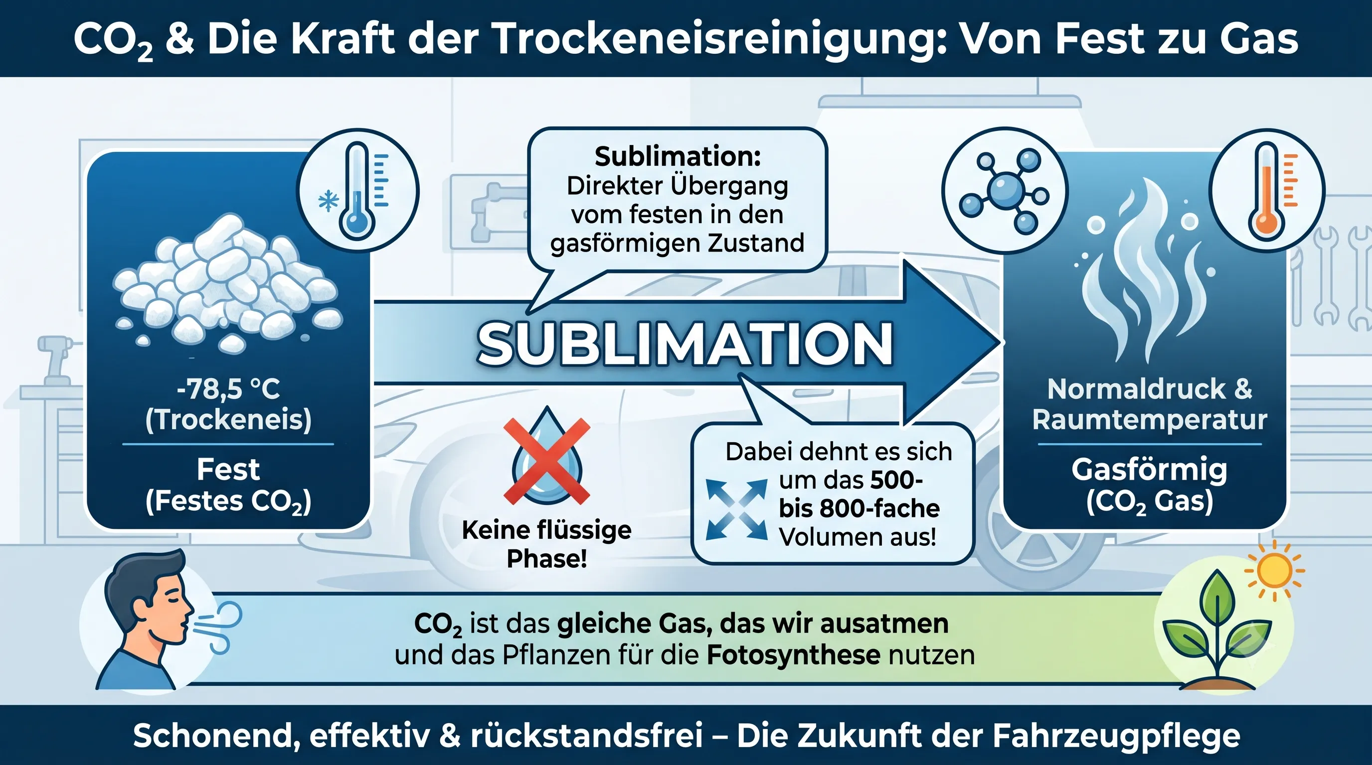 CO2 Sublimation Prozess